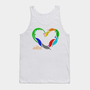 CB feather heart Tank Top